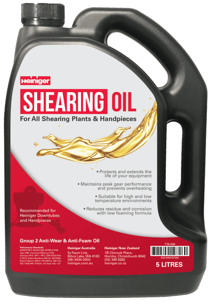 Heiniger Shearing Oil Web